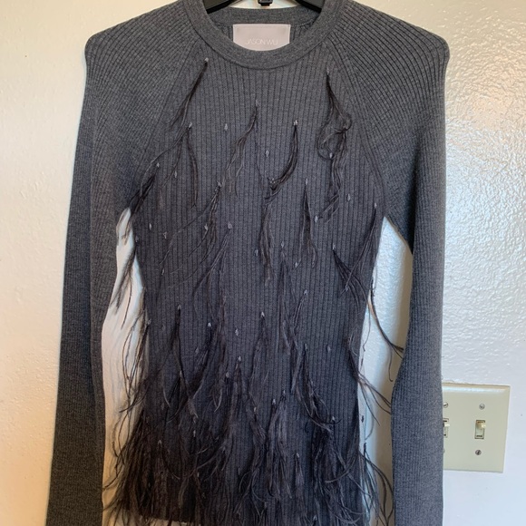 Jason Wu Fuzzy Feather Sweater - Picture 9 of 13
